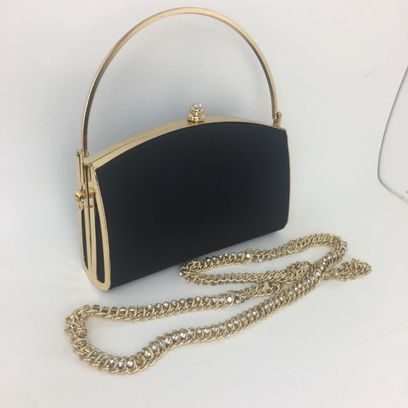 Black Gold clutch, purse, bag. - Picture 4 of 4